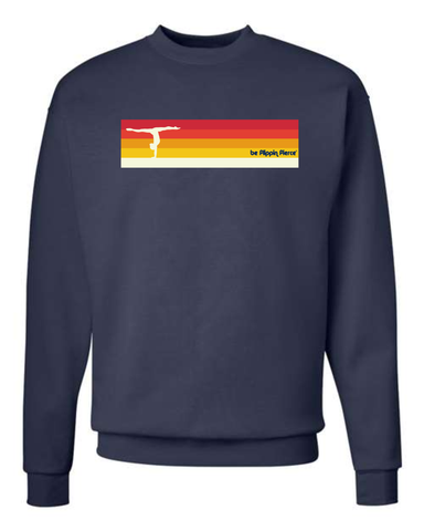 BFF Retro Stripes Crewneck Sweatshirt