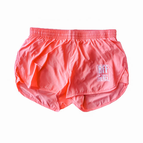 Athletic BFF Logo Shorts - Coral
