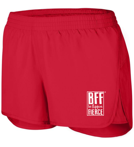 Athletic BFF Logo Shorts - Red