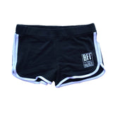 Retro BFF Logo Shorts - Black