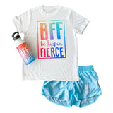 Be Flippin Fierce™️ Rainbow Sparkle T-Shirt