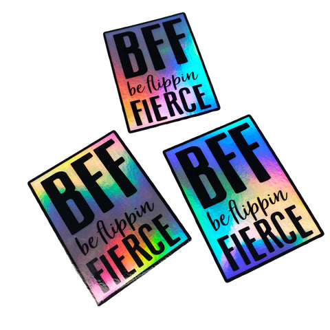 Holographic BFF Logo Sticker